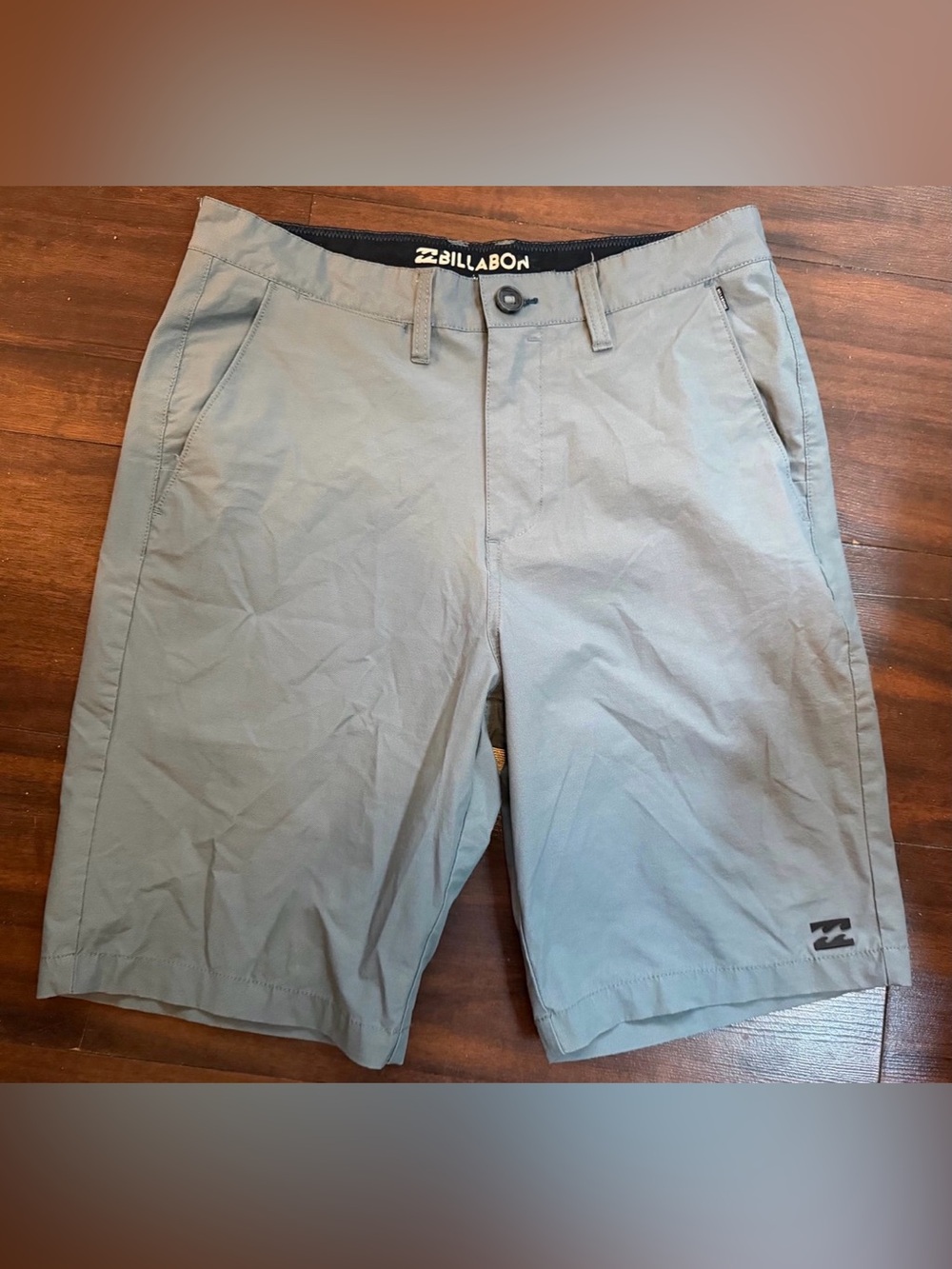 Billabong Men’s Light Gray Flat Front Casual Shorts